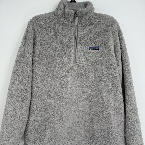 Patagonia Women's Size Large Los Gatos 1/4 Zip Soft Fleece Jacket Gray pullover - Picture 4 of 8